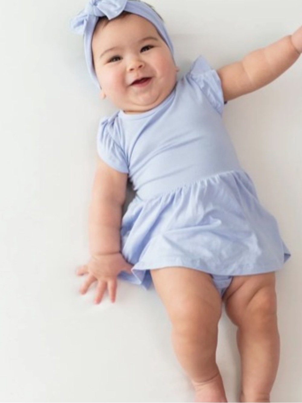 Kyte Baby twirl bodysuit dress lilac 2T